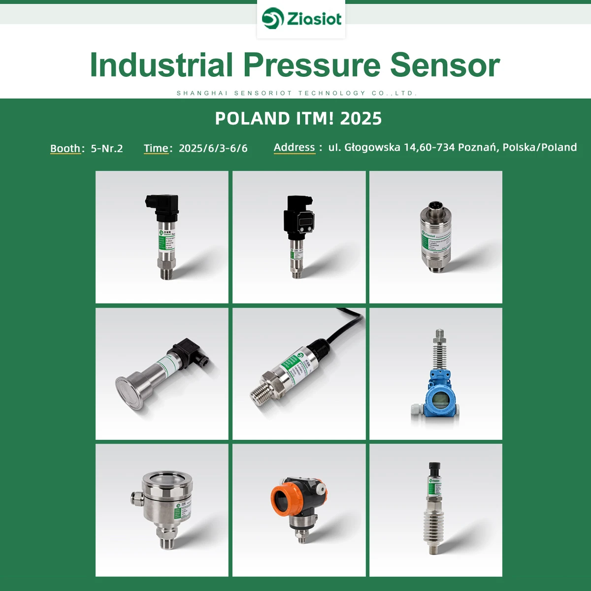 Industrial pressure sensor